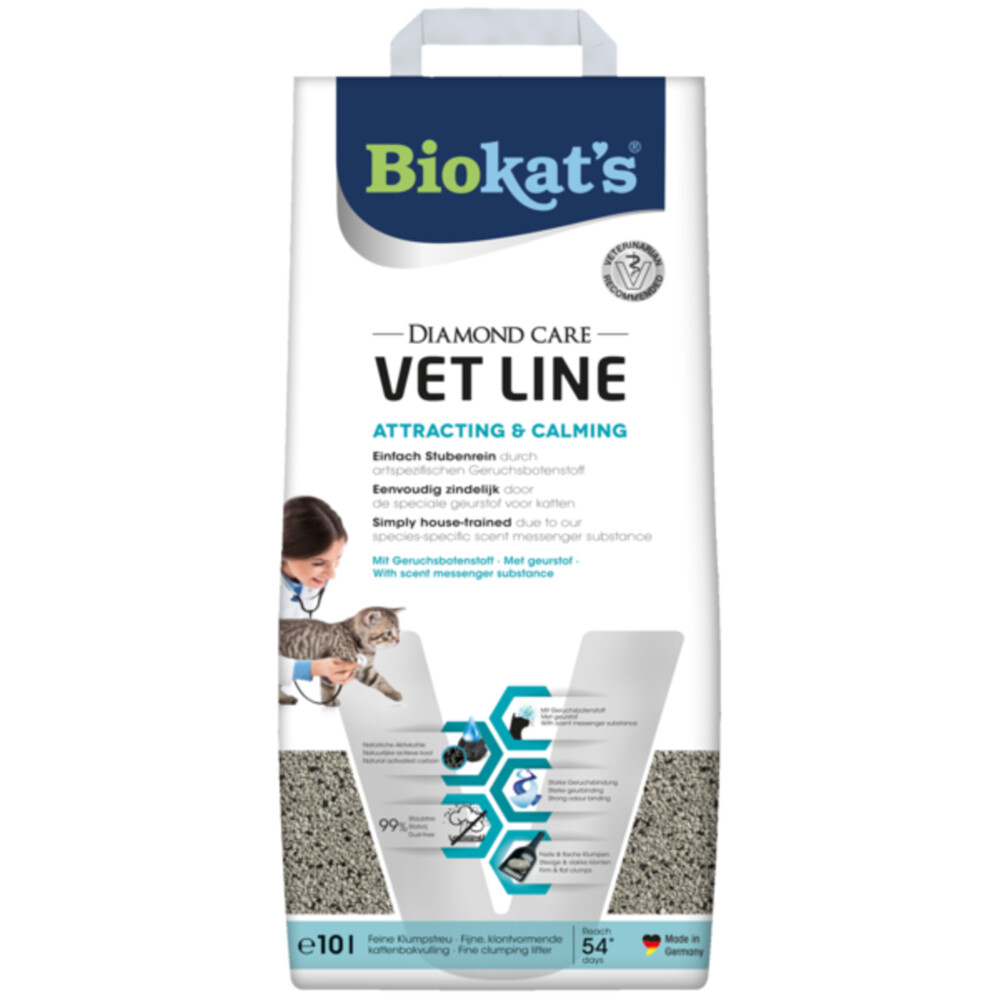 Biokat's Kattenbakvulling Diamond Care Vet Line Attracting & Calming10 liter