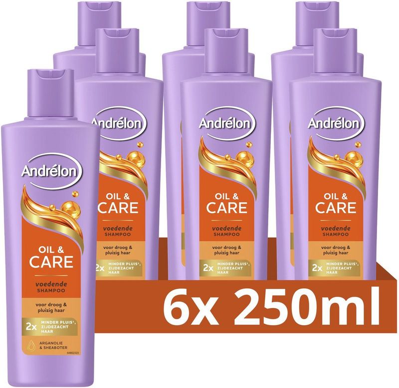 Andrélon - Oil & Care - Shampoo - 6 x 250 ml