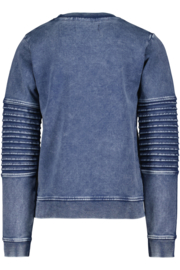 Milan biker sweater - denim