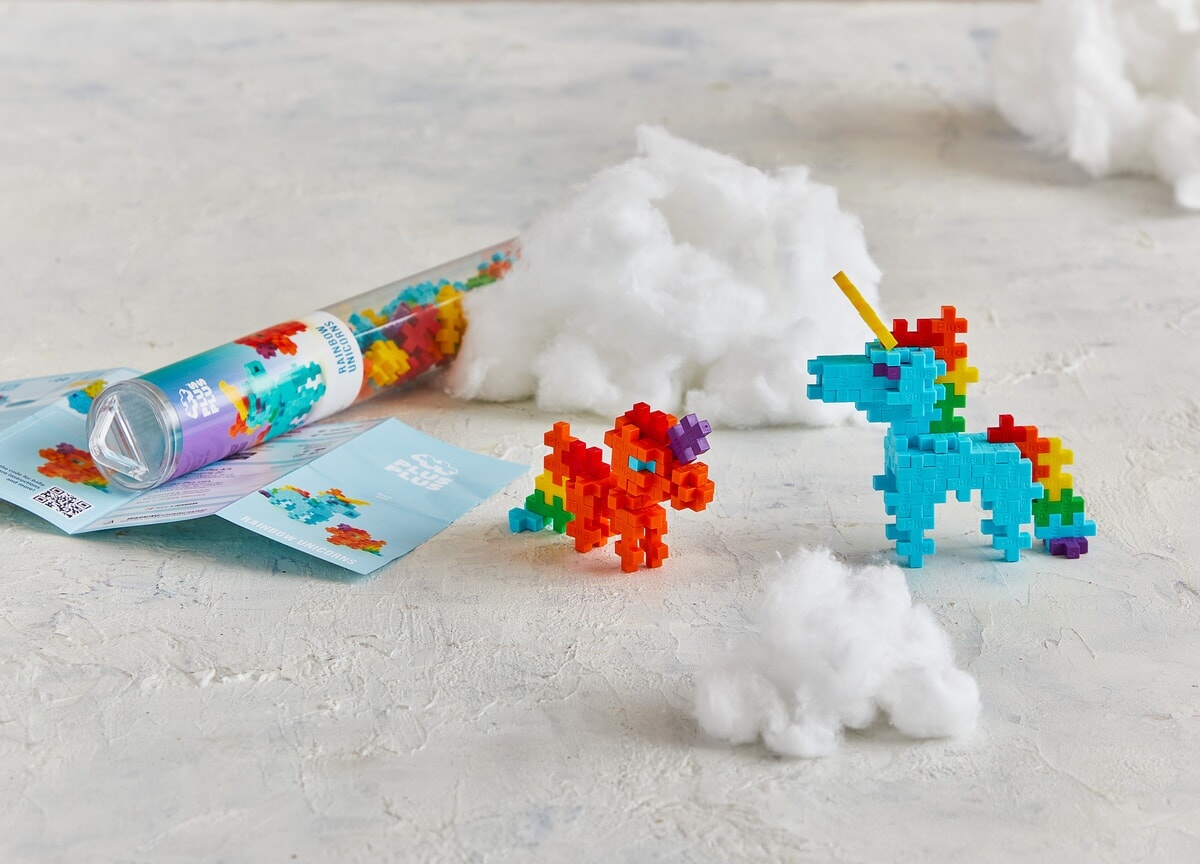 Plus Plus Plus Plus Tube - Rainbow Unicorns (100 stukjes)