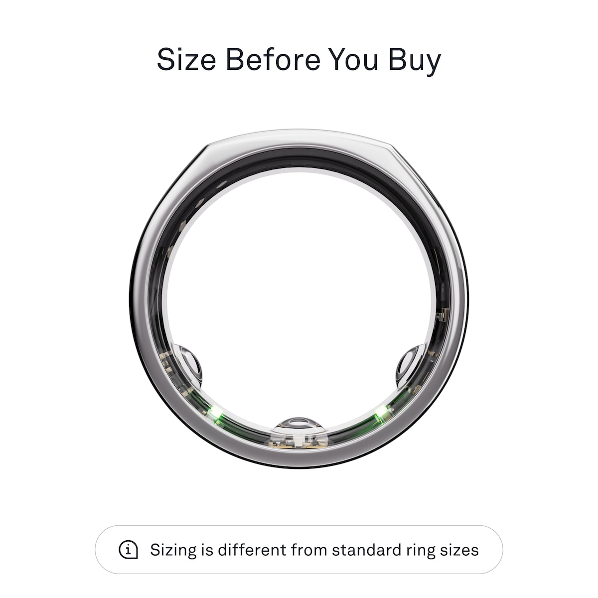 Oura-ring Gen3 Heritage smartring størrelse 13 (Silver)