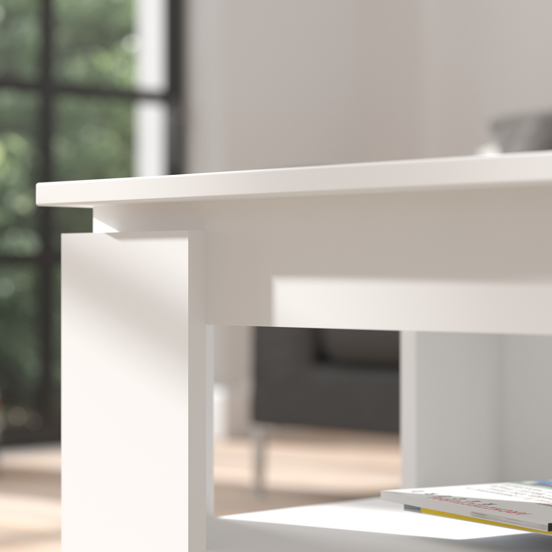 Couchtisch TITAN - weiß - 100 cm breit