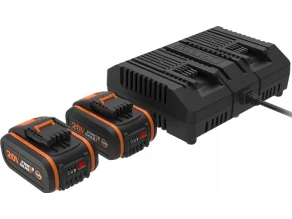 Worx Set WORX battery 4.0 Ah 2x   charger WA3611