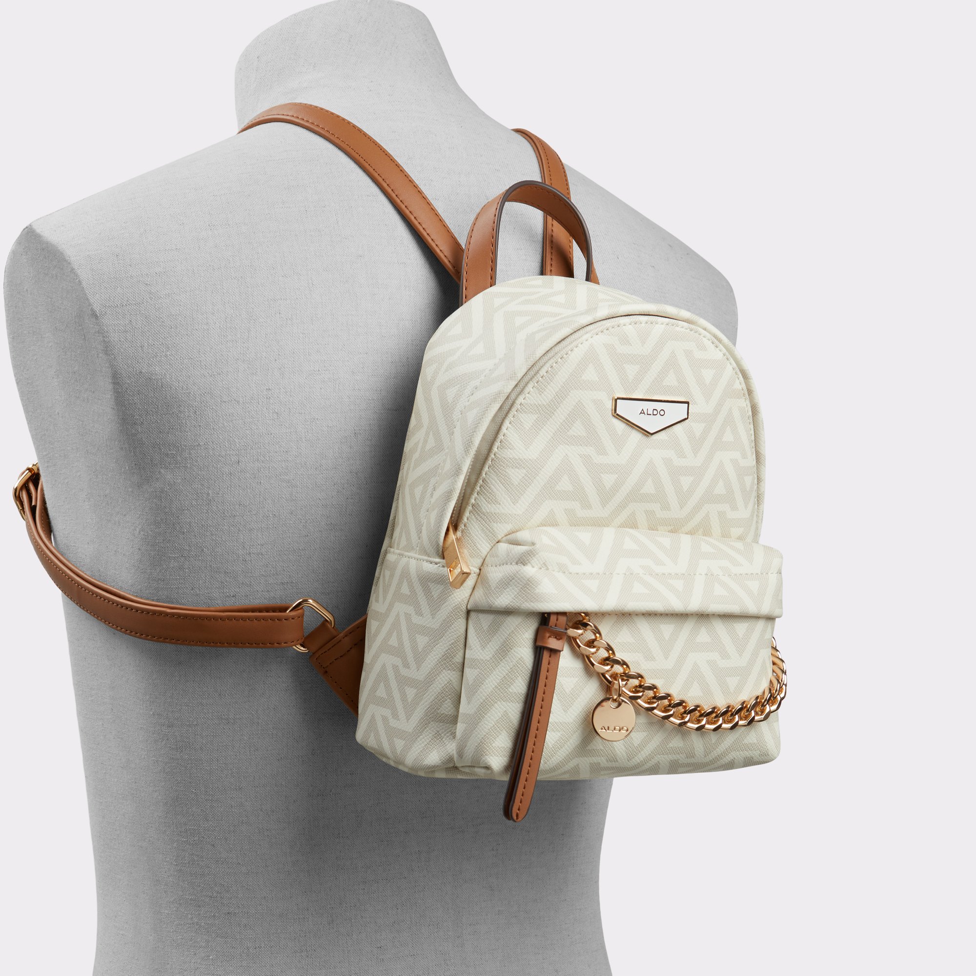 Linnea Beige Women Backpacks & Fanny Packs