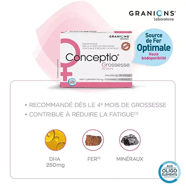 Granions Conceptio Gravidez 30 cápsulas e 30 cápsulas moles