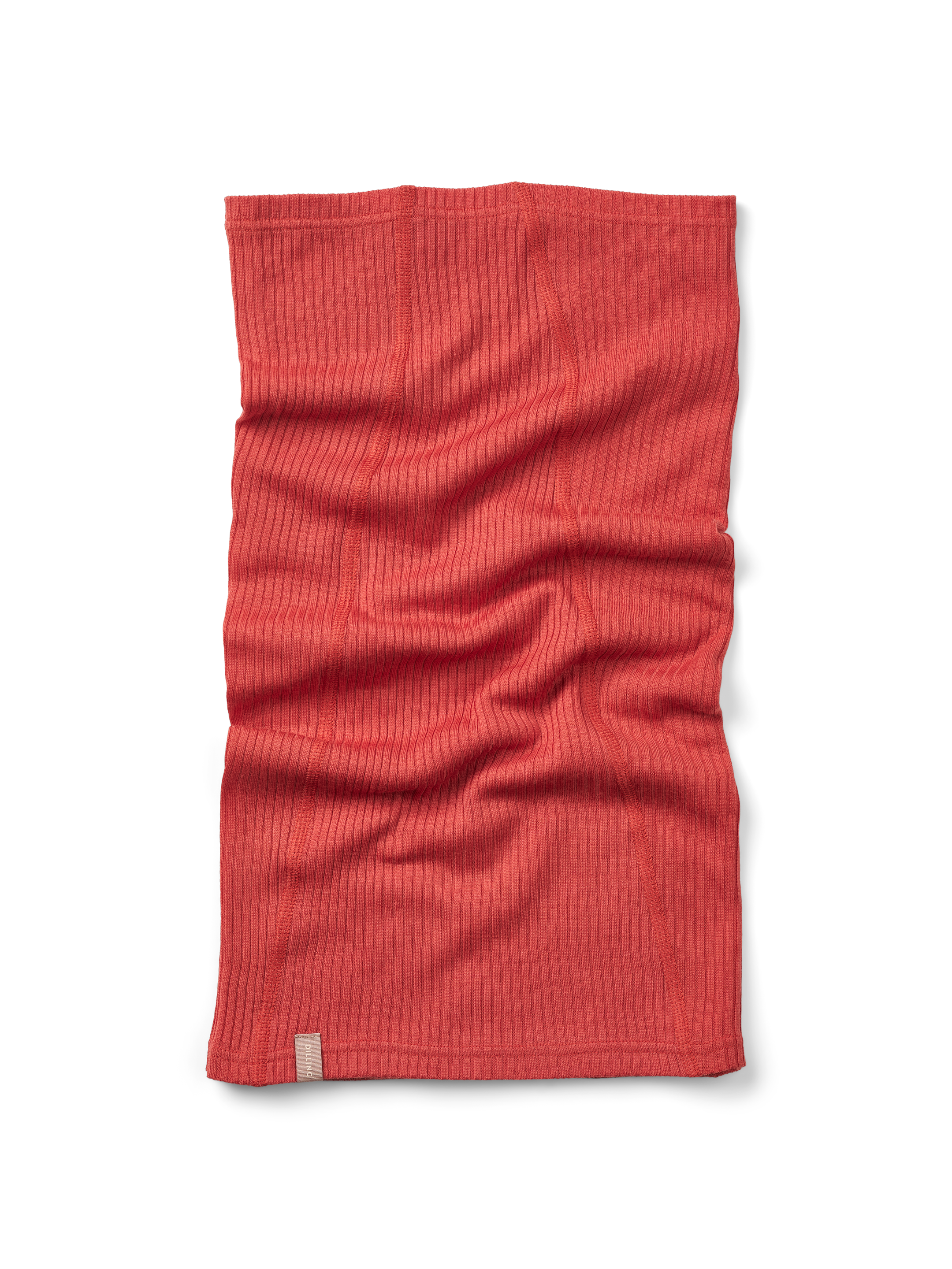 Colsjaal in merinowol voor dames in Retro-rood
