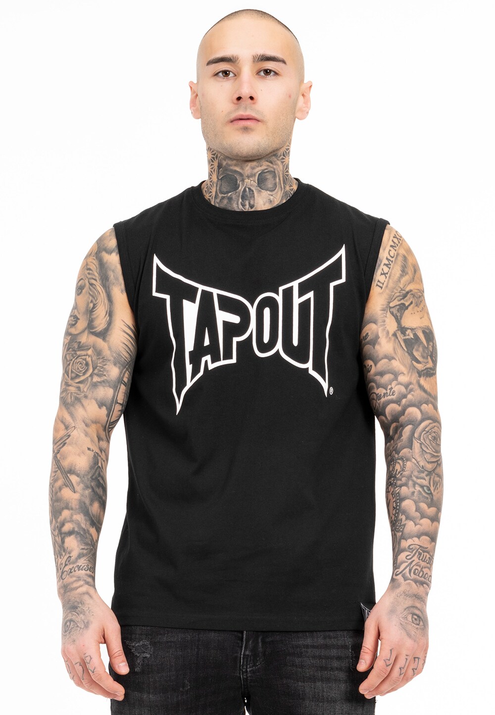 Tapout Herren ärmelloses T-Shirt normale Passform ALEMADA