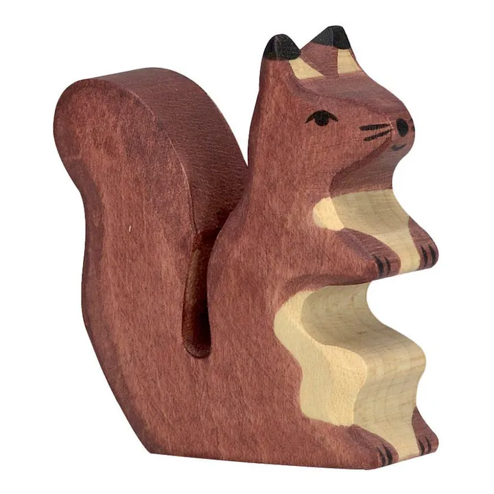 Holztiger Figurine en bois écureuil