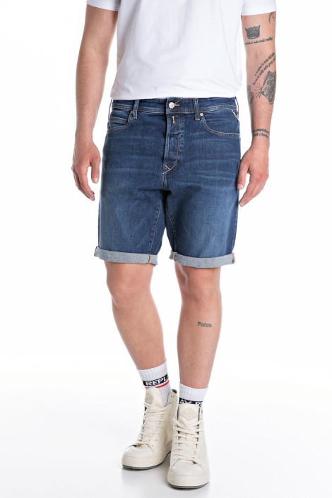 Replay blauwe heren korte broek