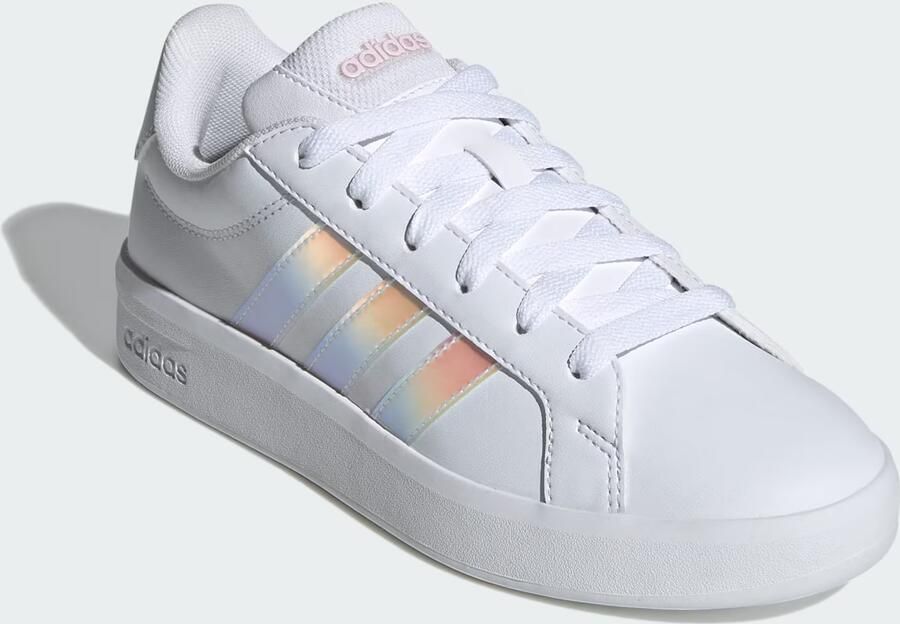 Adidas Grand Court 3.0 Kindersneakers Wit 2 3 Mesh Synthetisch