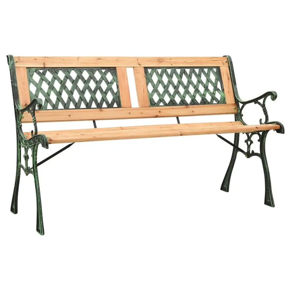 vidaXL - Tuinbank - Groen - Chinees vurenhout - 122 cm