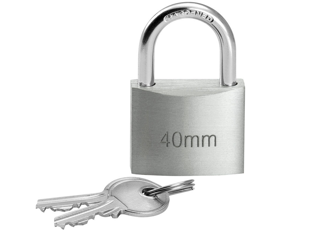 CADEADO AUCHAN ALUMINIO COM 2 CHAVES 40MM