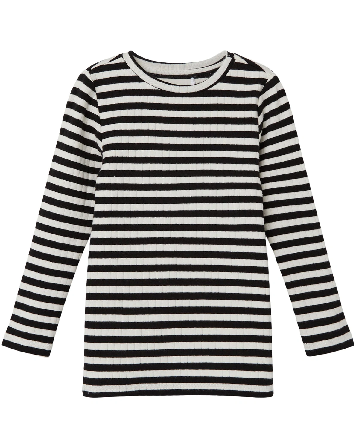 Langarmshirt NKFSURAJA STRIPES MINI in schwarz/weiß
