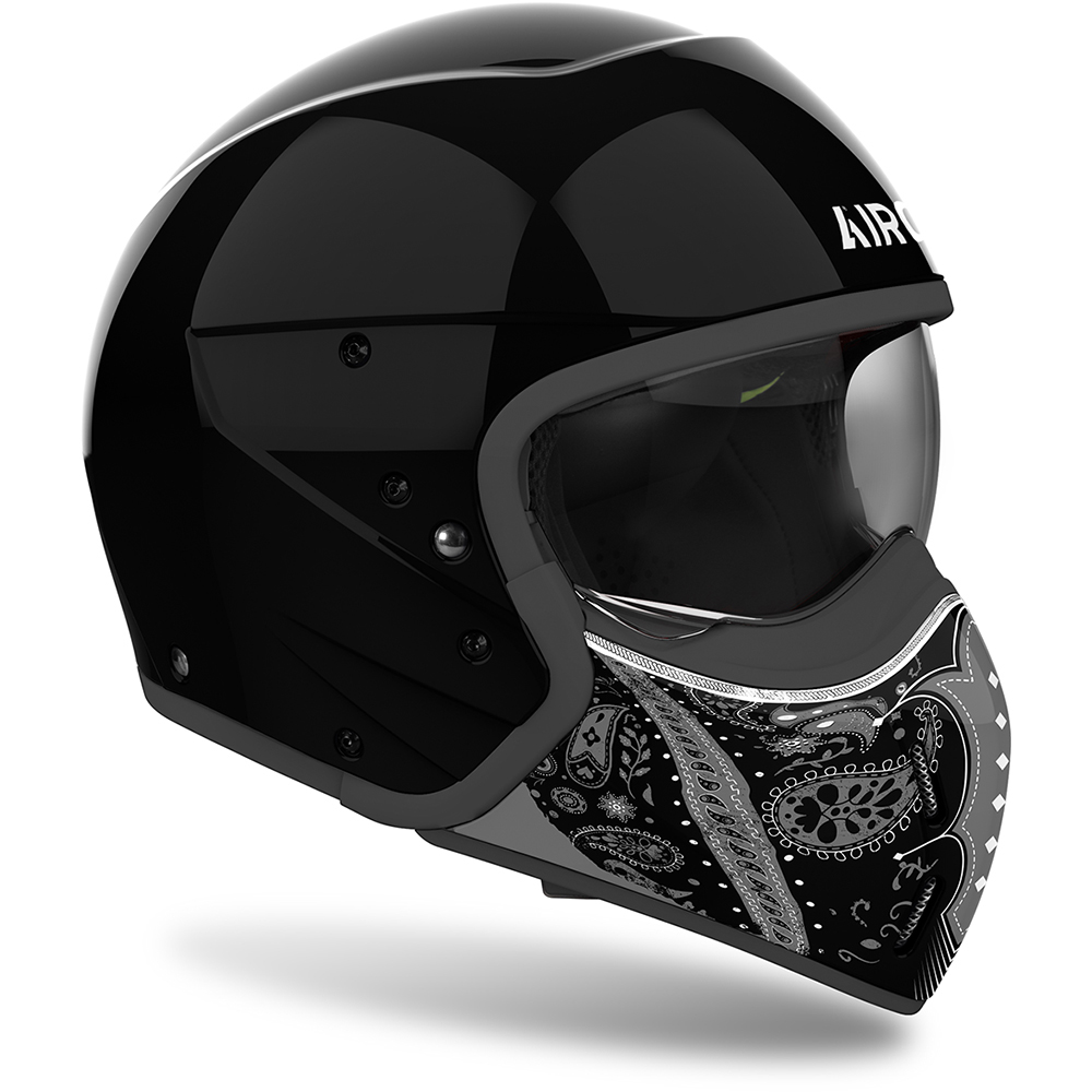 Airoh - Casque J 110 Paesly Noir Brillant