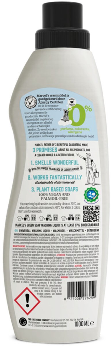 Marcel’s Green Soap Wasmiddel Universeel 0% (1000 ml)