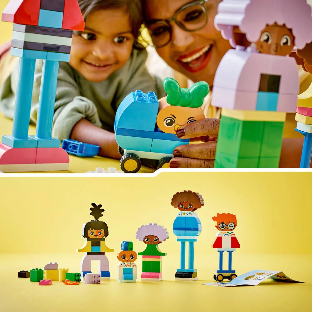 LEGO®DUPLO®MA VILLE 10423 - PERSONNAGES A CONSTRUIRE AUX DIFFERENTES EMOTIONS