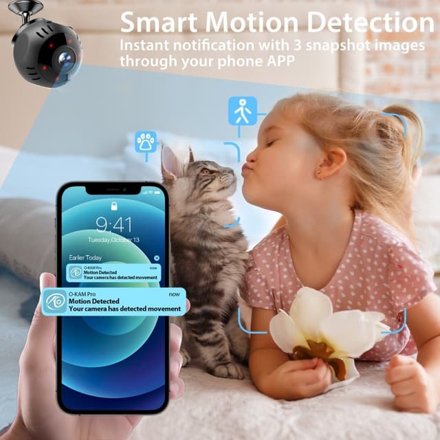 Intelligent WiFi-kamera Realtidsafspilning Panoramic View Overvågningskamera
