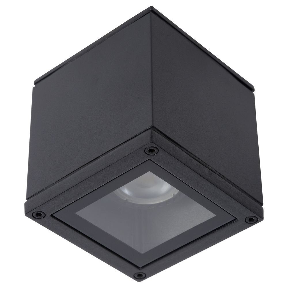 Aven plafondspot, max. 50W, GU10, IP65, vierkant, zwart