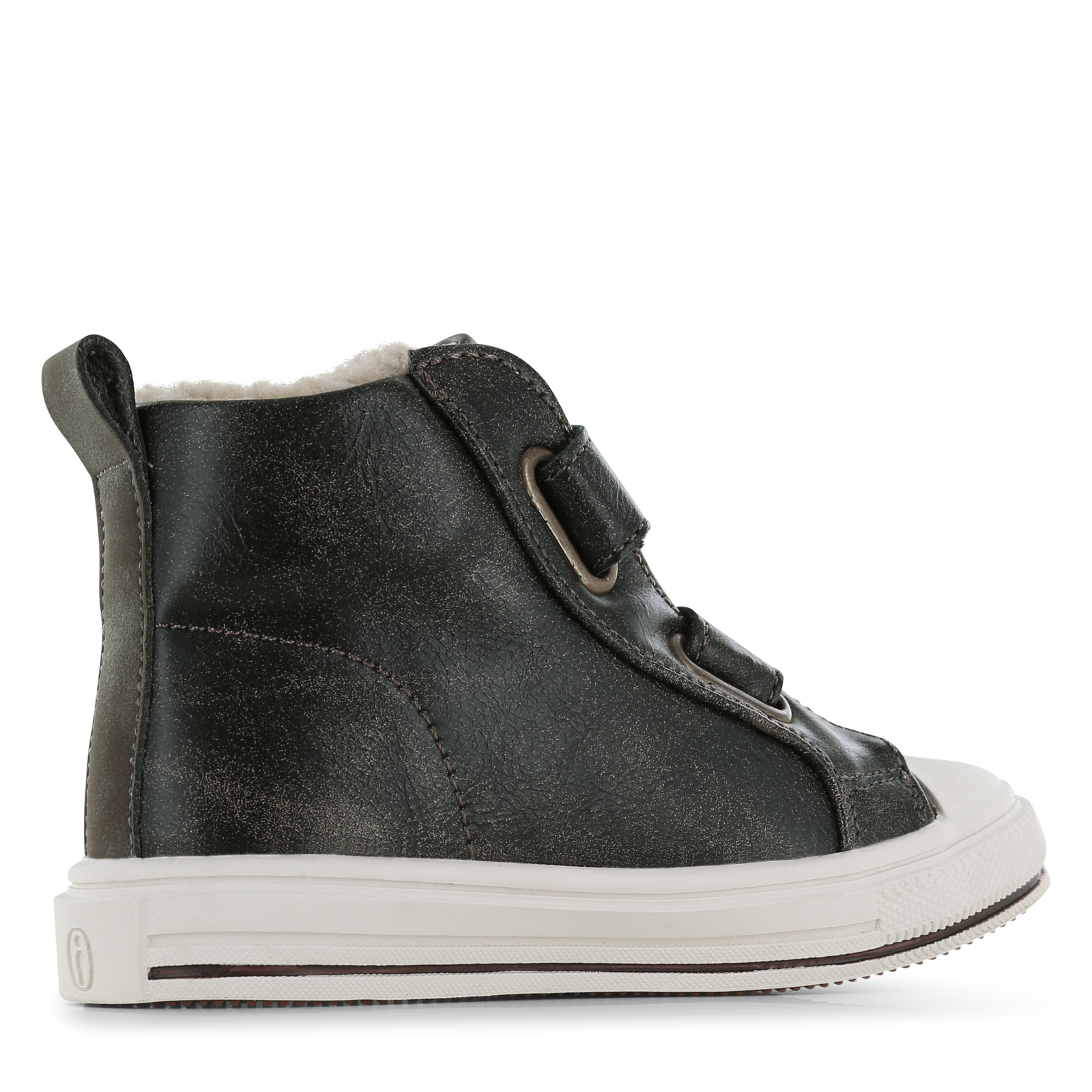 Shoesme donkerbruine hoge sneaker Microfiber leer | Sale