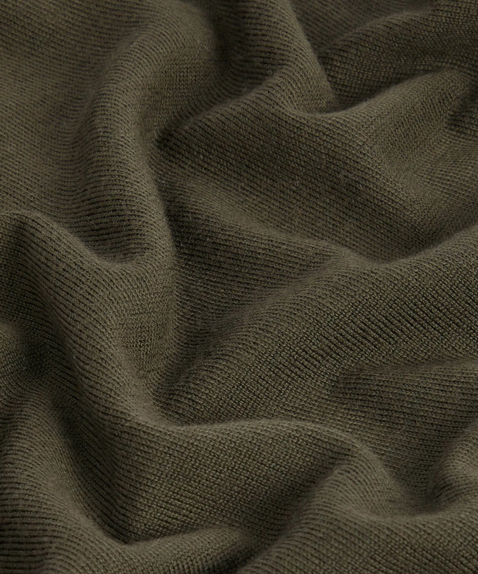 Pull col roulé en laine mérinos | Kaki