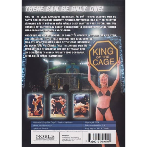 King of the Cage Knockout Nightmare DVD (Brukt)