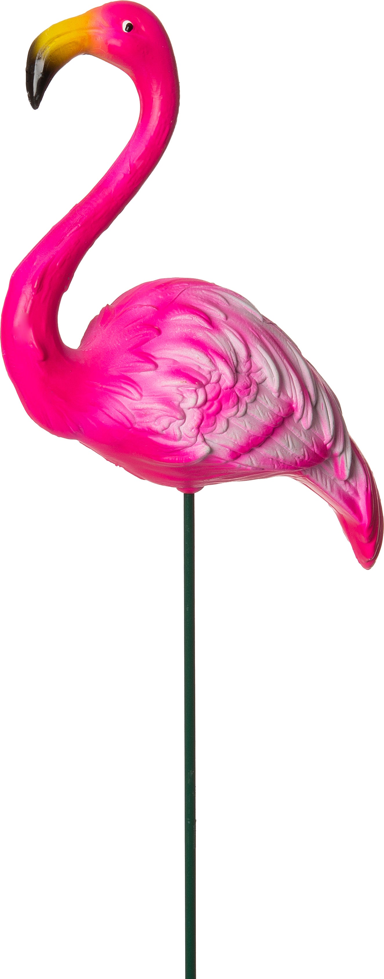 Intratuin tuinsteker flamingo roze / wit 14,5 x 5 x 69 cm