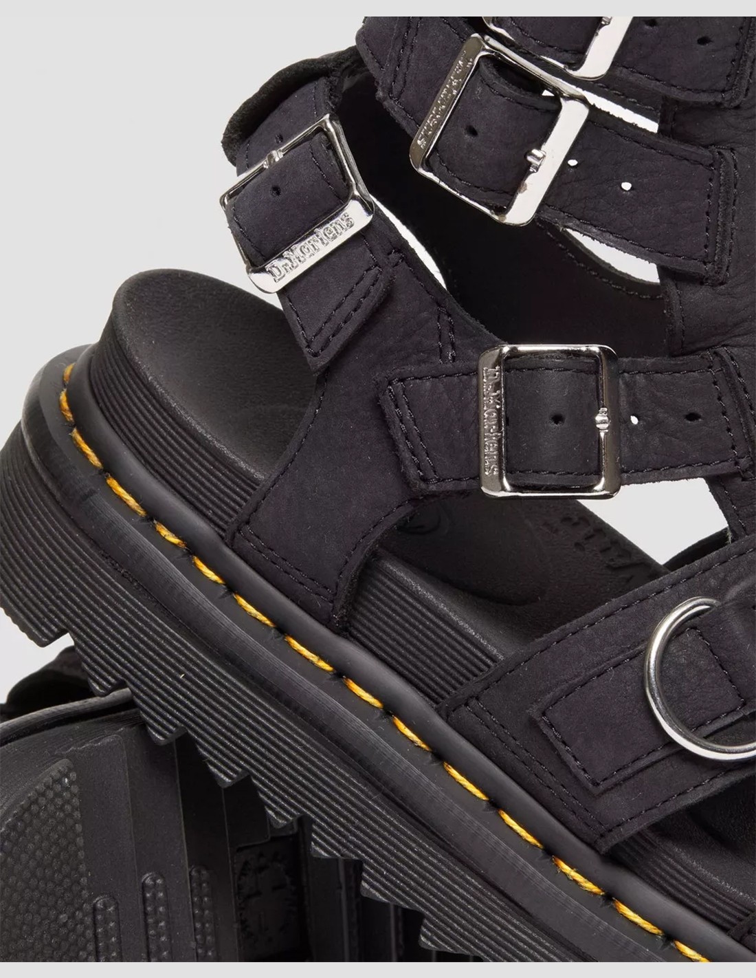 dr martens Sandales Montantes Femme Olson Cuir