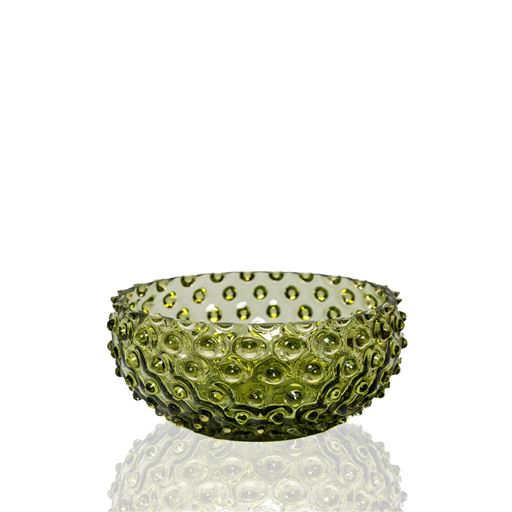 Anna von Lipa Hobnail Tapas Skål, Oliven, Ø17 cm