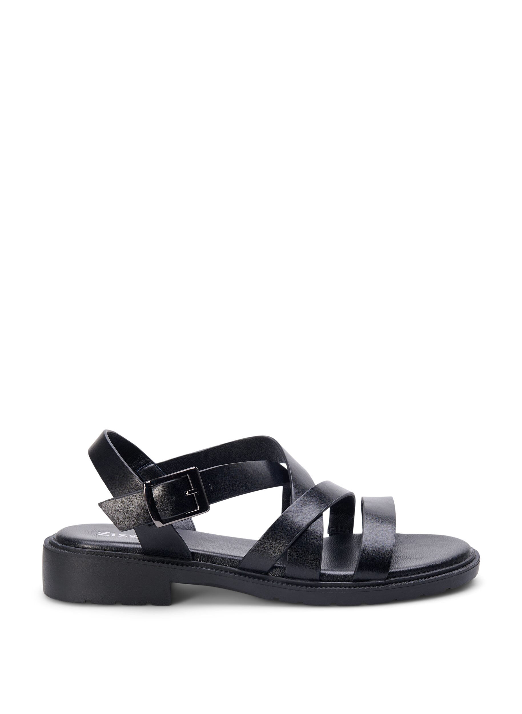 Wide fit - Sommer sandal i læder