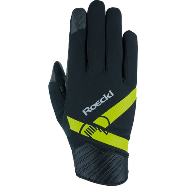 Gant ski de fond ROECKL LIETO JR BLACK/YELLOW