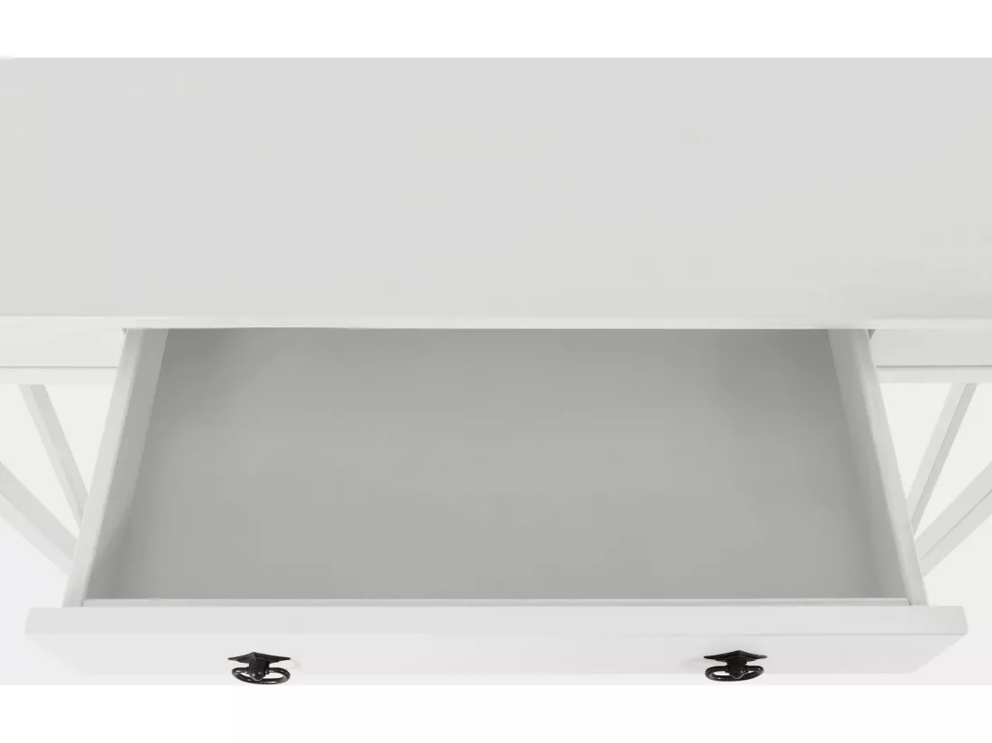 Titian | Bureau avec 1 tiroir en pin blanc