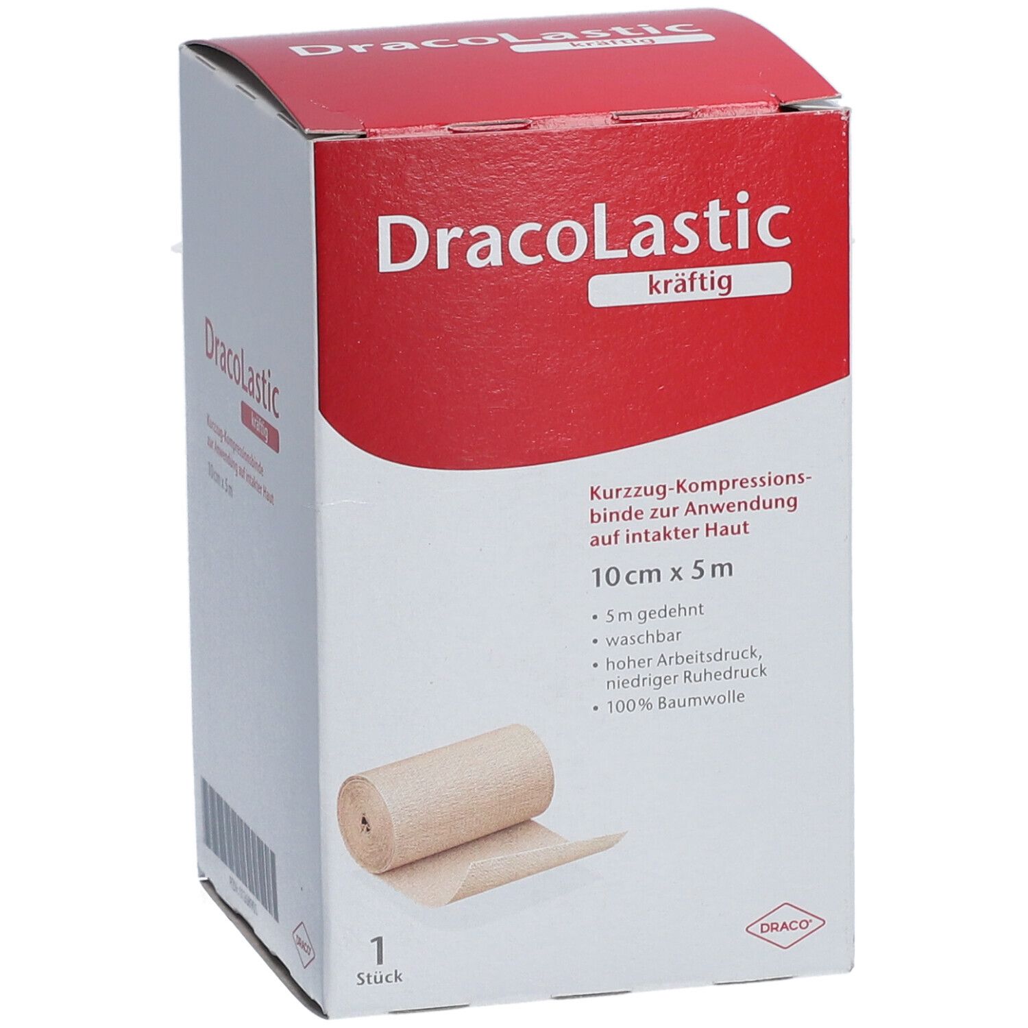 DracoLastic kräftig Kurzzug-Binde 5m x 10cm