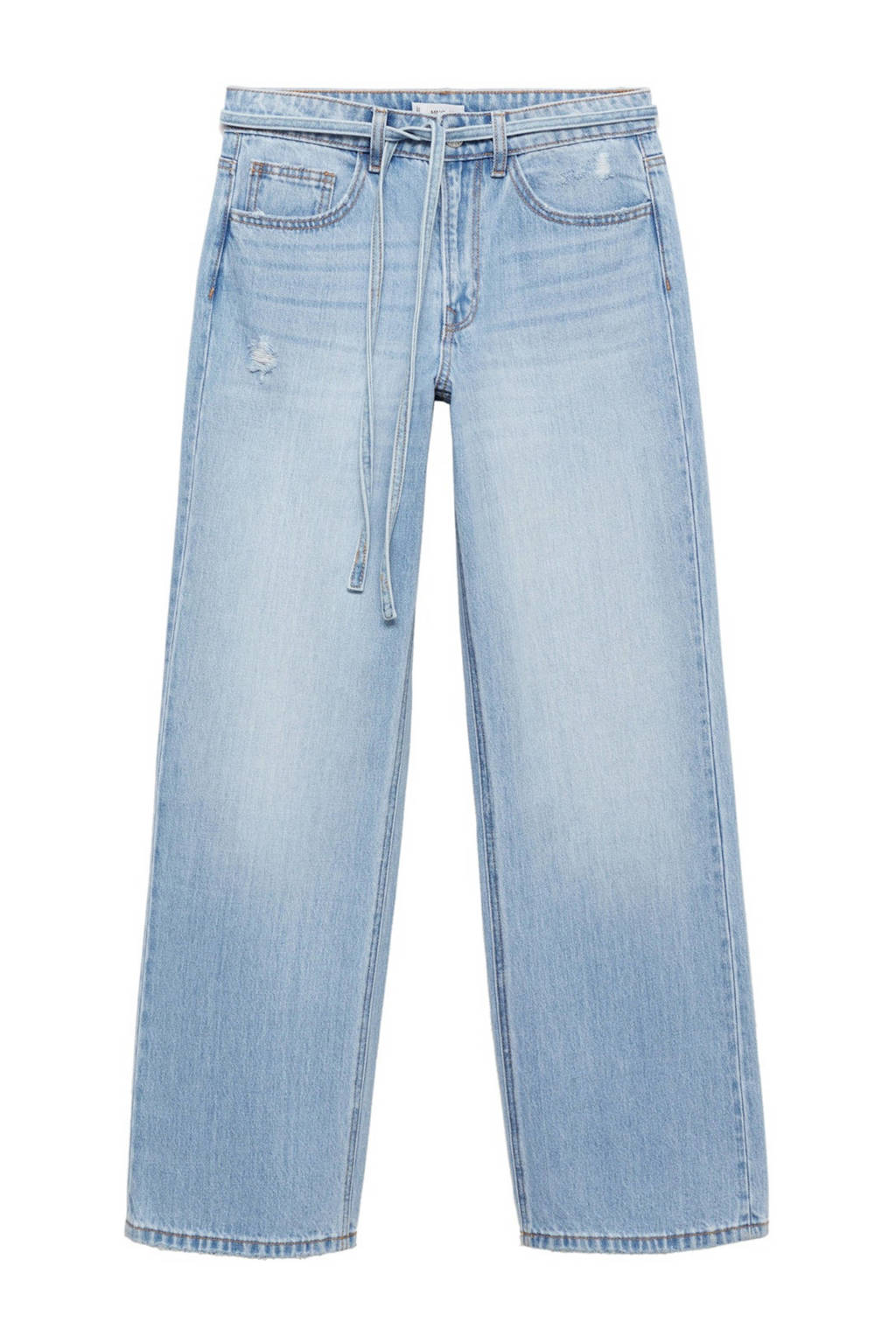 MANGO TEEN wide leg jeans lichtblauw