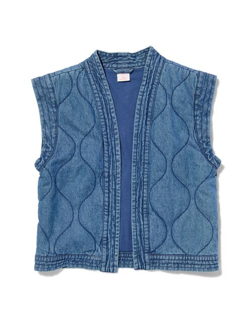 gilet enfant denim bleu