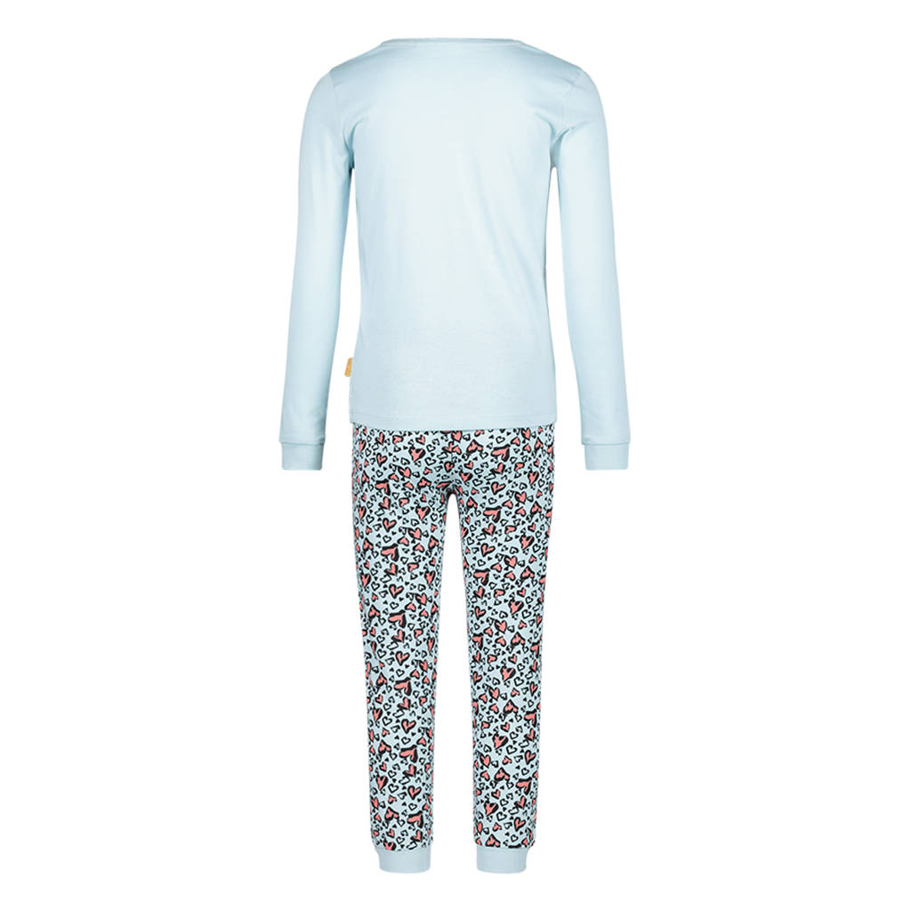 Orange Stars pyjama met printopdruk lichtblauw