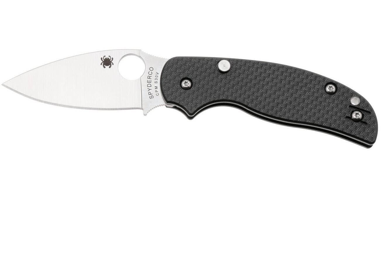 Spyderco Sage 6 Button Release Compression Lock C123CFBCLP Carbon Fiber G10 zakmes