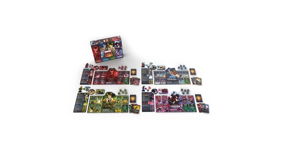 European Player NetworkDice Throne: Marvel 4-Hero Box Dobbelspel  (Engels, 2 spelers, 20 - 40 minuten, Vanaf 8 jaar)