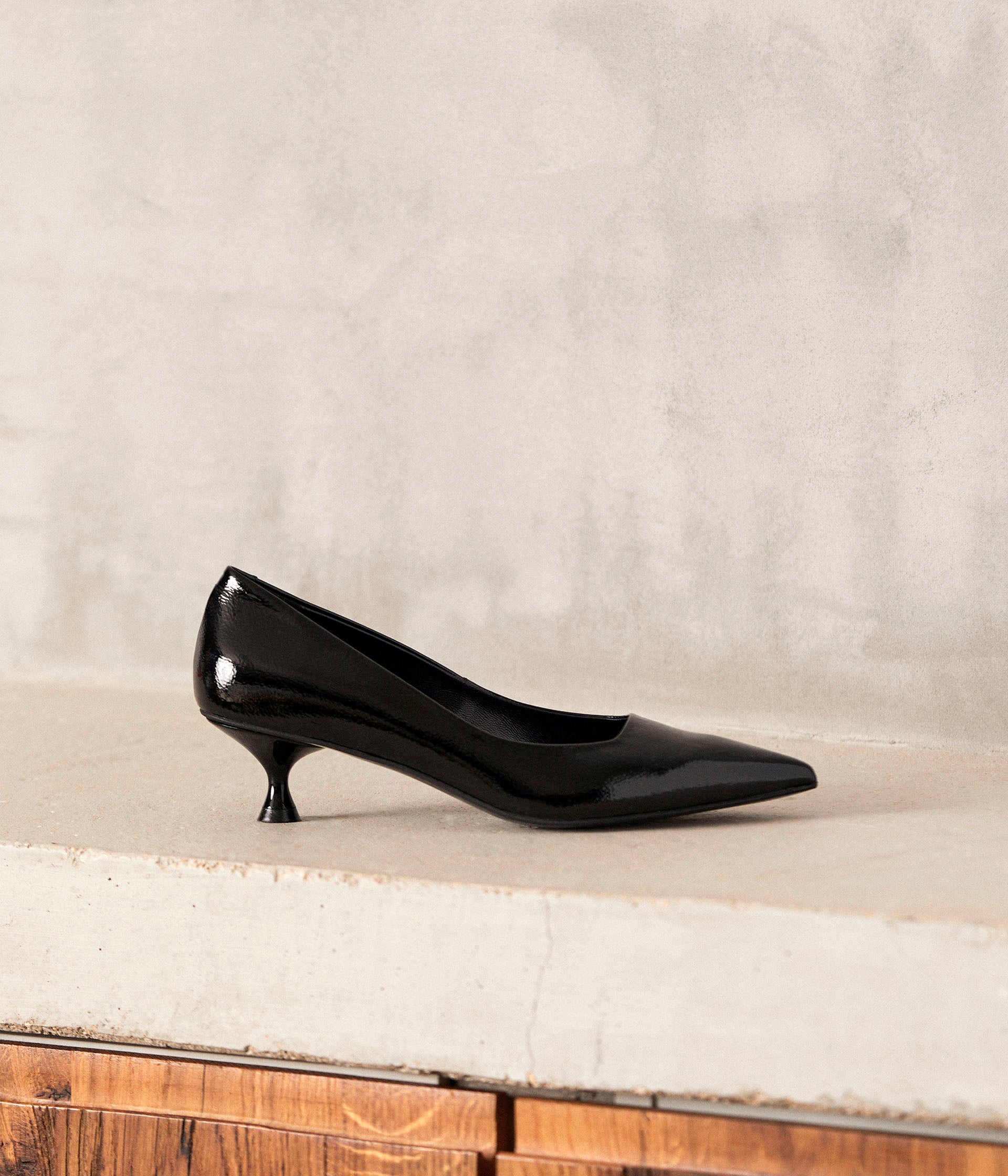 Escarpins noirs vernis Cyriane