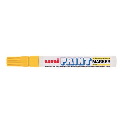 UNI PAINT PX - Marqueur permanent - pointe ogive - jaune