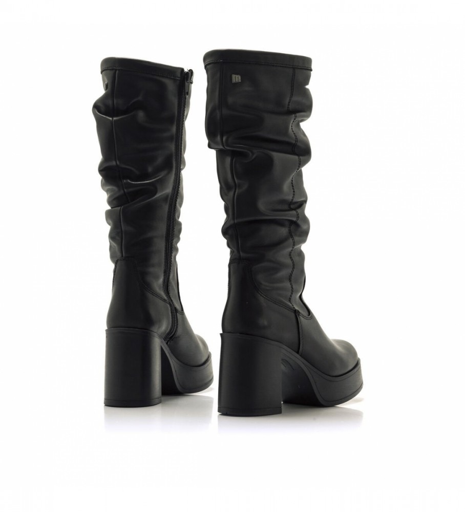 Botas Mustang Sixties pretas - Altura do salto: 8 cm -
