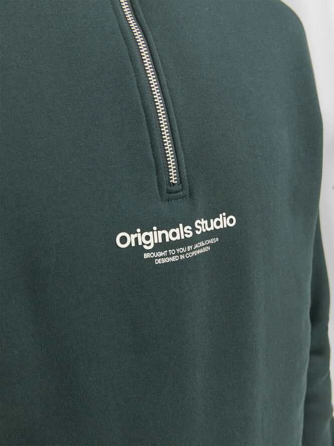 Jack & Jones JORVESTERBRO SWEAT QUARTER ZIP HN S Magical forest
