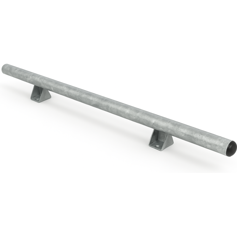 Butée de parking - Chasse roue - PMR Modèle droit Ø 76 mm Galvanisé