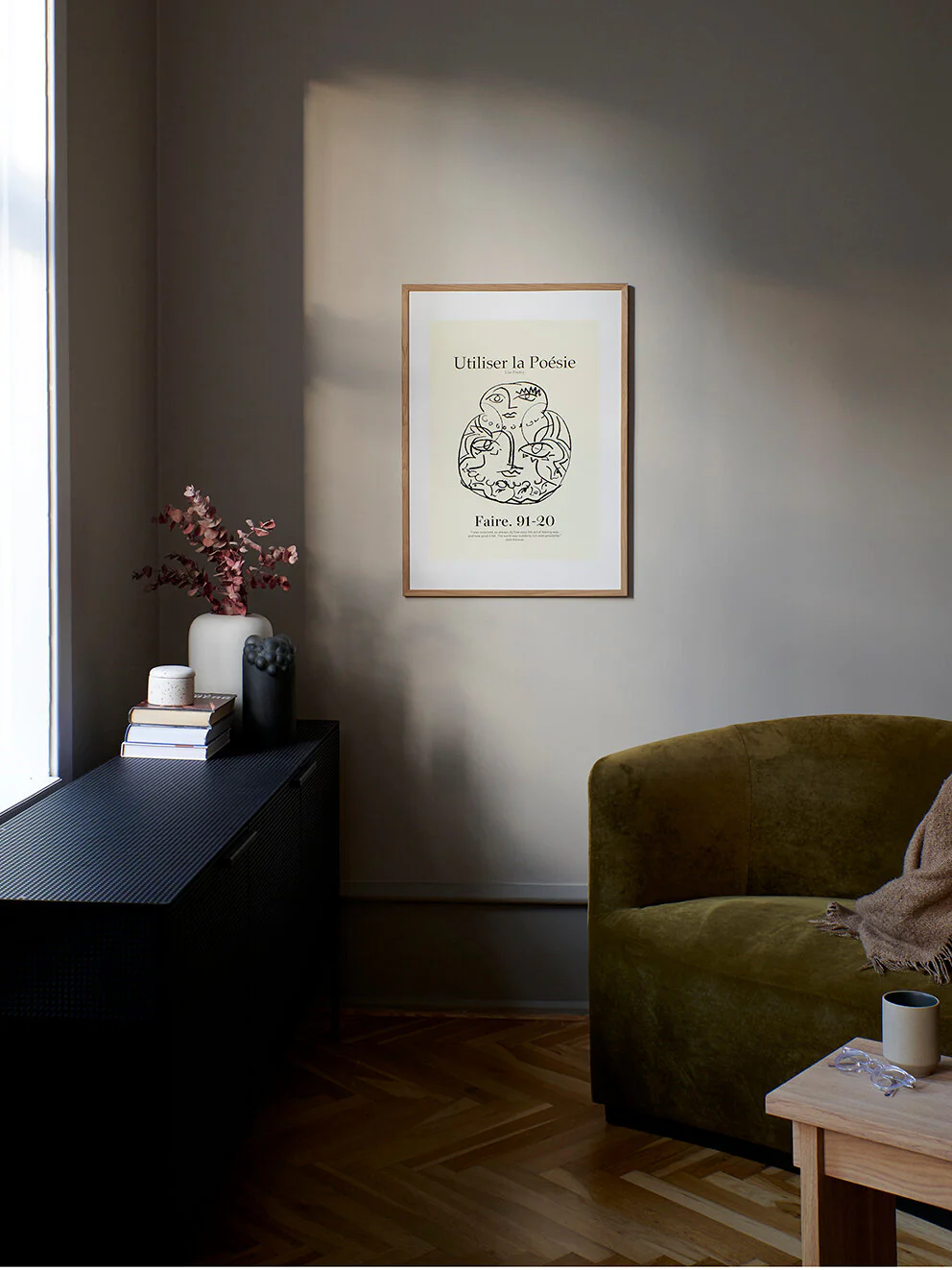 Poster & Frame  Poesie plakat, gul - 50x70 cm