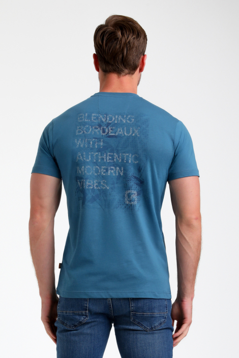 Gabbiano blauwe heren t-shirt