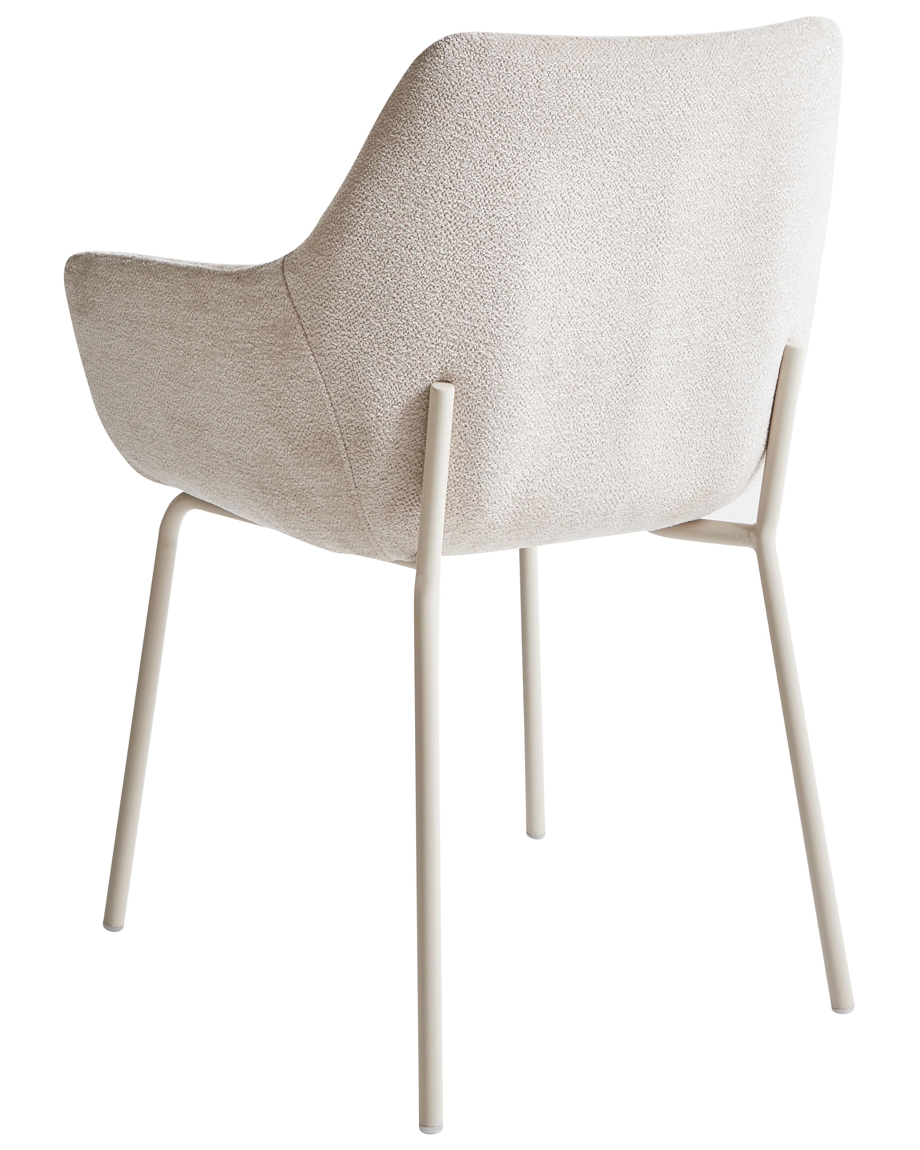 Set van 2 eetkamerstoelen BOWDON Chenille Lichtbeige
