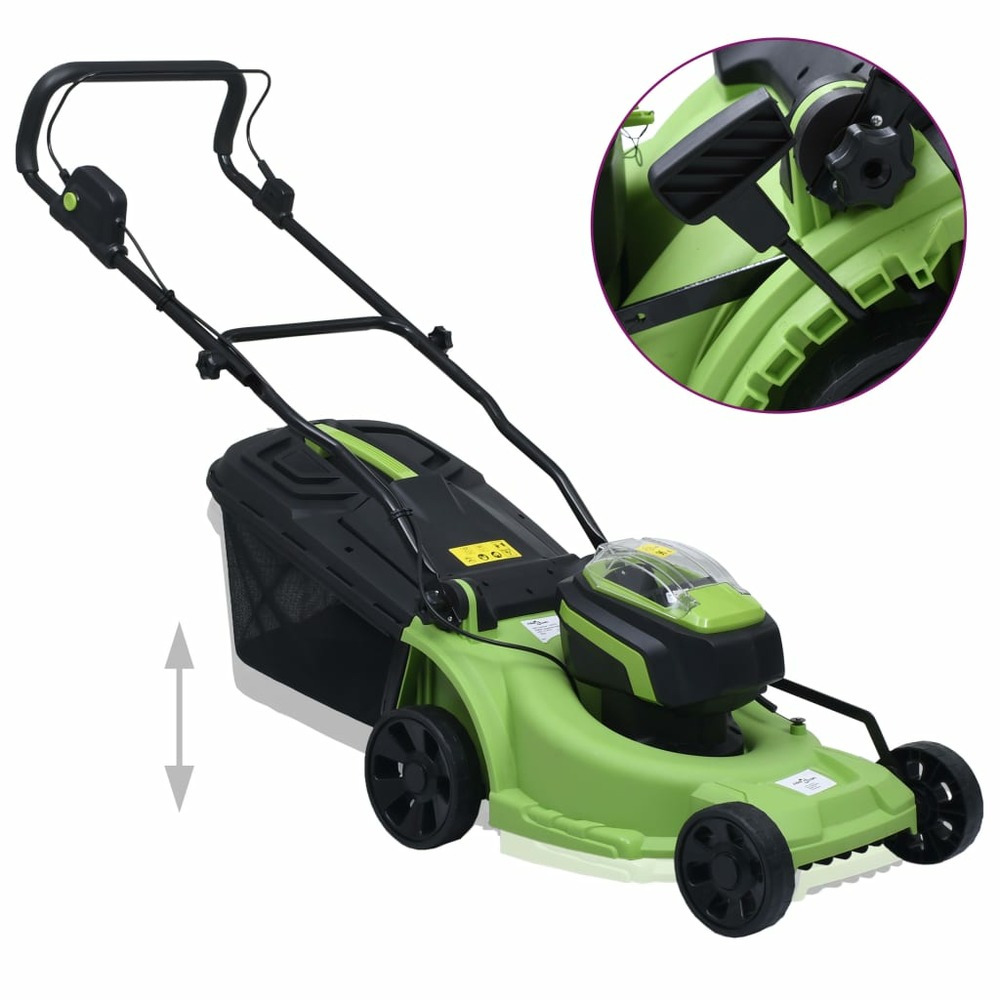 Tondeuse à gazon sans fil et jeu d'outils électriques de jardin