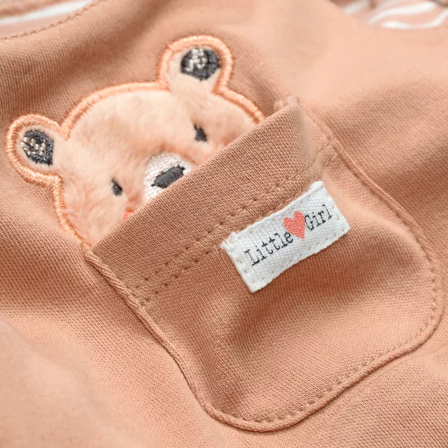 Staccato Strampler+Shirt peach