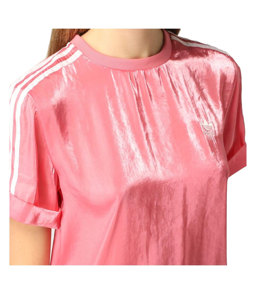 Robe Tee Shirt Rose Femme Adidas H20473