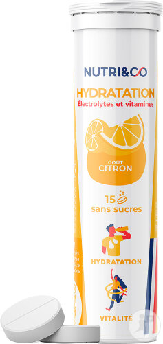 Nutri&Co Electrolytes Citron 15 Comprimés