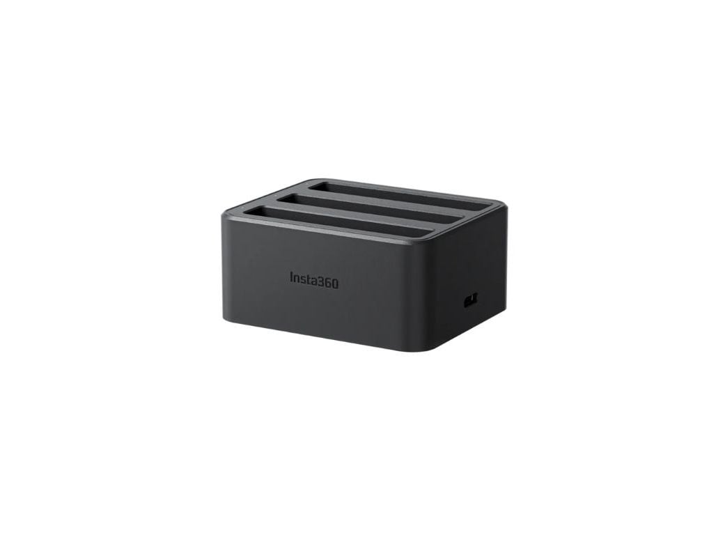CARREGADOR BATERIA INSTA360 CINSBBMJ PRETO TRIPLO